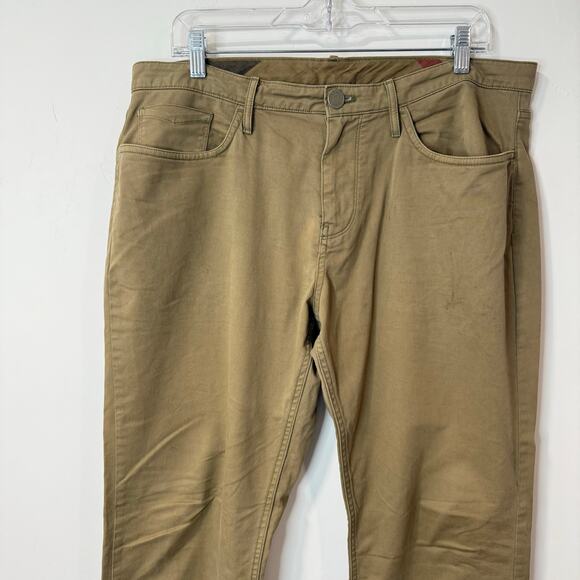 Burberry Brit Mens Straight Leg Chino Pants Tan Khaki 34 Regular Office Workwear - Picture 3 of 12